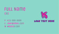 Paint Graffiti Letter K Business Card Image Preview