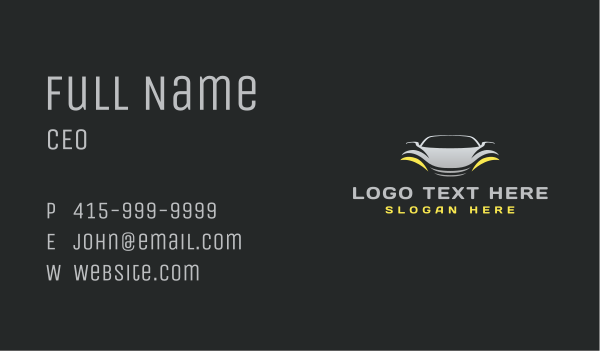 Detailing Garage Car Business Card Design Image Preview