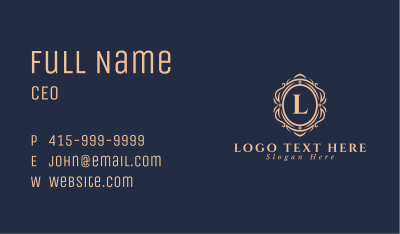 Luxury Ornamental Letter Business Card Image Preview