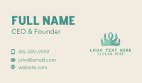 Teal Lotus Spa Business Card Image Preview