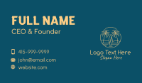 Yellow Tropical Surfboards Business Card Image Preview