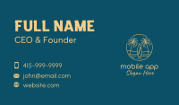 Yellow Tropical Surfboards Business Card Image Preview
