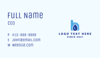 Water Drink Letter Business Card Image Preview