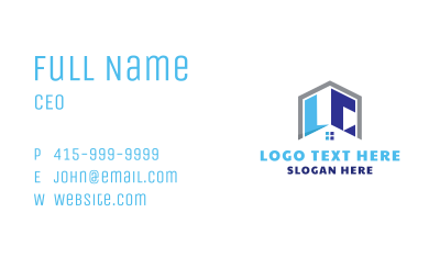 House Realty Letter L & C Business Card