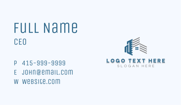 Plastering Contractor Business Card Design Image Preview