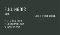 Professional Generic Wordmark Business Card Image Preview
