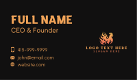 Flame Chicken Barbecue Business Card Image Preview
