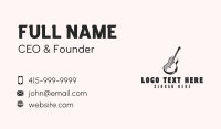 Acoustic Guitar Musical Business Card Preview