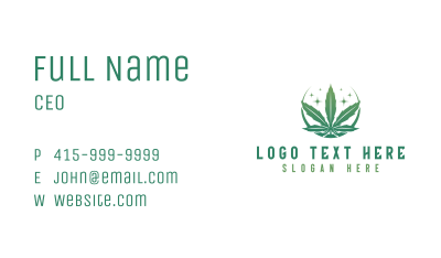 Marijuana Cannabis Plant Business Card Image Preview