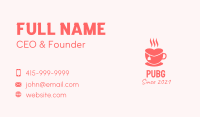 Pink Heart Cafe  Business Card Image Preview