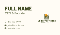 Pine Tree Sunset Business Card Image Preview