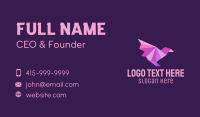 Origami Bird Boutique Business Card Image Preview