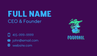 Neon Graffiti Art Number 7 Business Card Image Preview