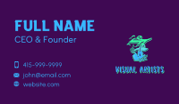 Neon Graffiti Art Number 7 Business Card Image Preview