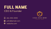 Shield Insignia Crest Business Card Design