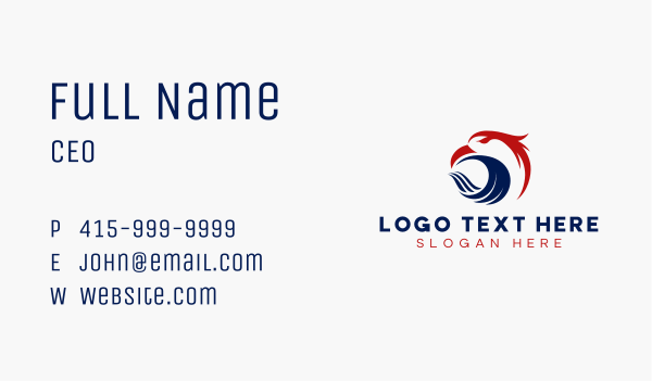 Eagle Patriotic America Business Card Design Image Preview