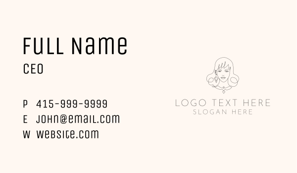 Lady Fashion Accessory Business Card Design Image Preview