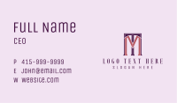 M & T Monogram Business Card Image Preview