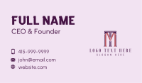 M & T Monogram Business Card Image Preview