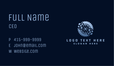 Gear Wheel Cleaning Business Card Image Preview