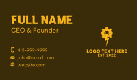 Electric Gear Mechanic  Business Card Preview