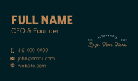 Vintage Style Business Wordmark Business Card Image Preview