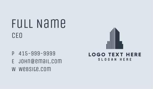 Building Tower Property Business Card Design Image Preview
