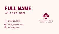 Woman Fashion Hat Business Card Design