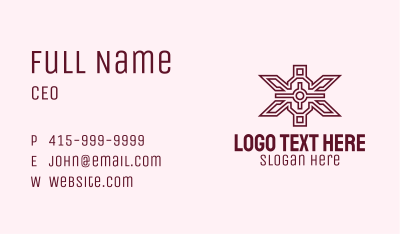 Ancient Symbol Asterisk Business Card Image Preview