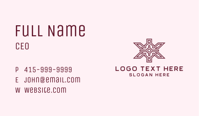 Ancient Symbol Asterisk Business Card Image Preview