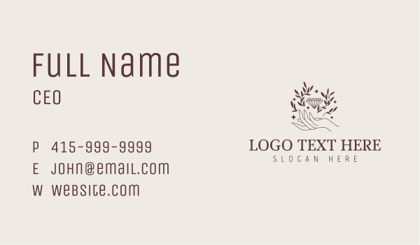 Luxury Diamond Gift Business Card Design Image Preview