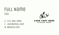 Warrior Muscular Man Business Card Image Preview