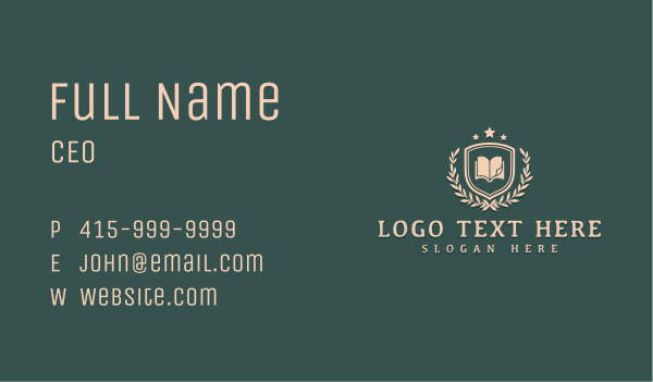 School Library Book Business Card Design Image Preview