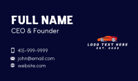 Flaming Sportscar Automobile Business Card Preview