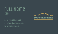 Classic Restaurant Wordmark Business Card Image Preview