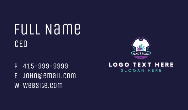 Clothing Shirt Merchandise Business Card Design Image Preview