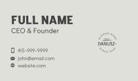 Classic Barber Wordmark Business Card Image Preview