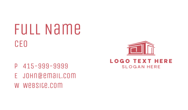 Warehouse Structure Facility Business Card Design Image Preview