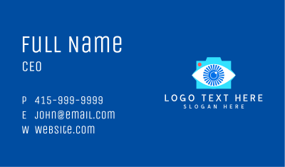 Camera Eye Lens Business Card Image Preview