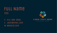 Multicolor Community People Business Card Image Preview