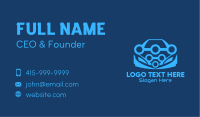 Blue Car Mechanic  Business Card Image Preview