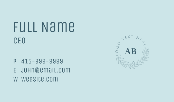 Organic Skin Care Business Card Design Image Preview