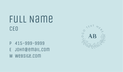 Organic Skin Care Business Card Image Preview