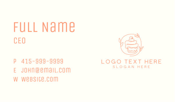 Dessert Cupcake Pastry Business Card Design Image Preview