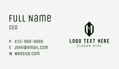 Generic Arrow Letter M Business Card Image Preview