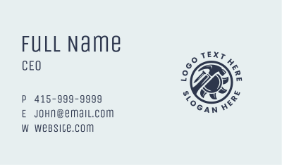 Construction Carpentry Handyman Business Card Image Preview