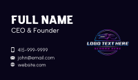 Race Car Garage Business Card Design