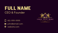 Luxury Lion Crown Crest Business Card Preview