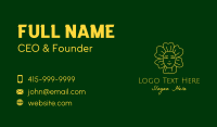 Yellow Flower Lady  Business Card Image Preview