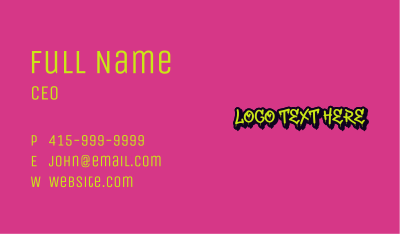 Urban Graffiti Business Business Card Image Preview